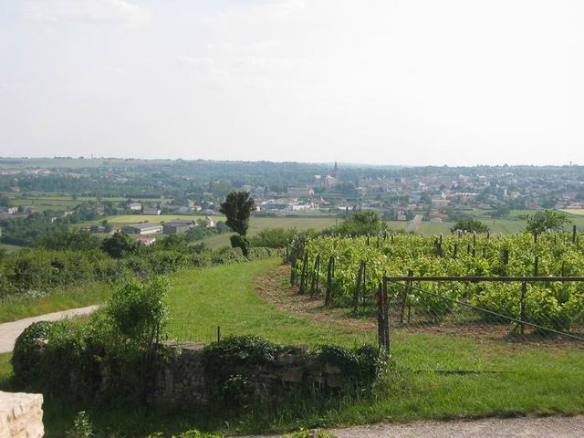 Une fois sorti du trou, une belle vue de la campagne environnante...
